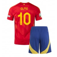 Španielsko Dani Olmo #10 Domáci Detský futbalový dres ME 2024 Krátky Rukáv (+ trenírky)